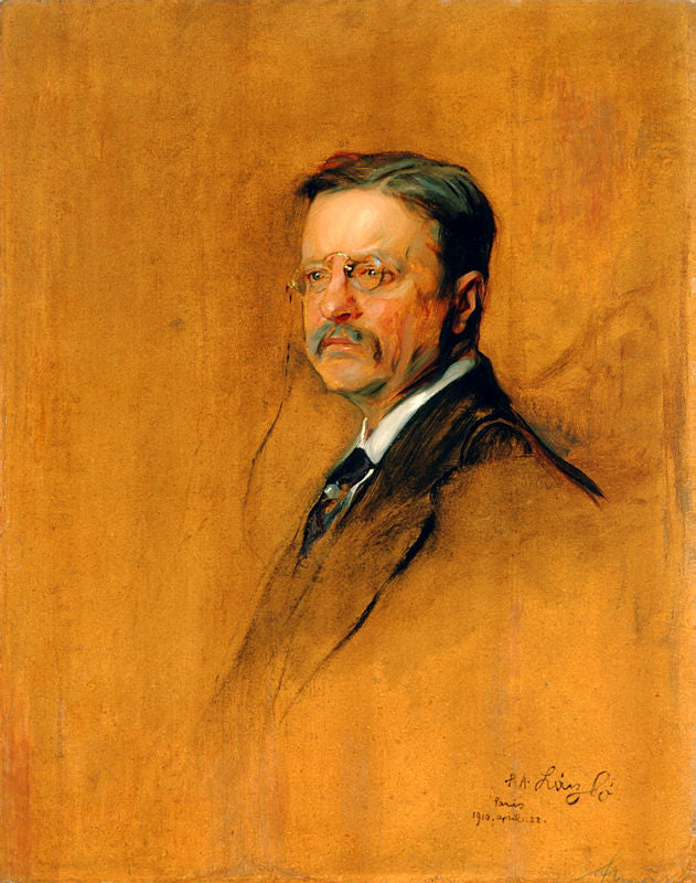 Théodore Roosevelt - Philip de László image 1 copie peinte à la main à l’huile