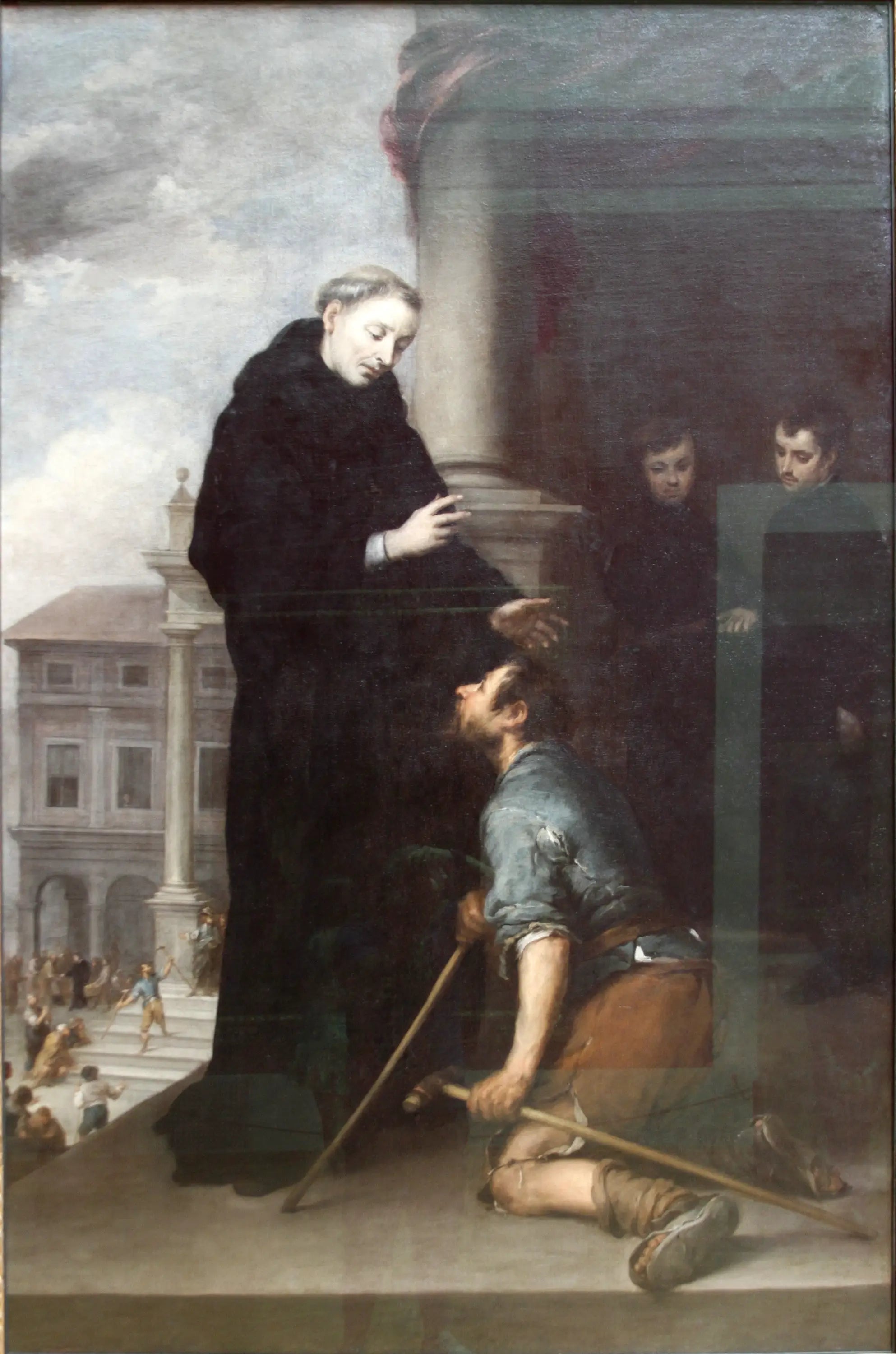 Thomas de Villanova guérit les malades - Bartolomé Esteban Murillo image 1 reproduction artisanale de tableau