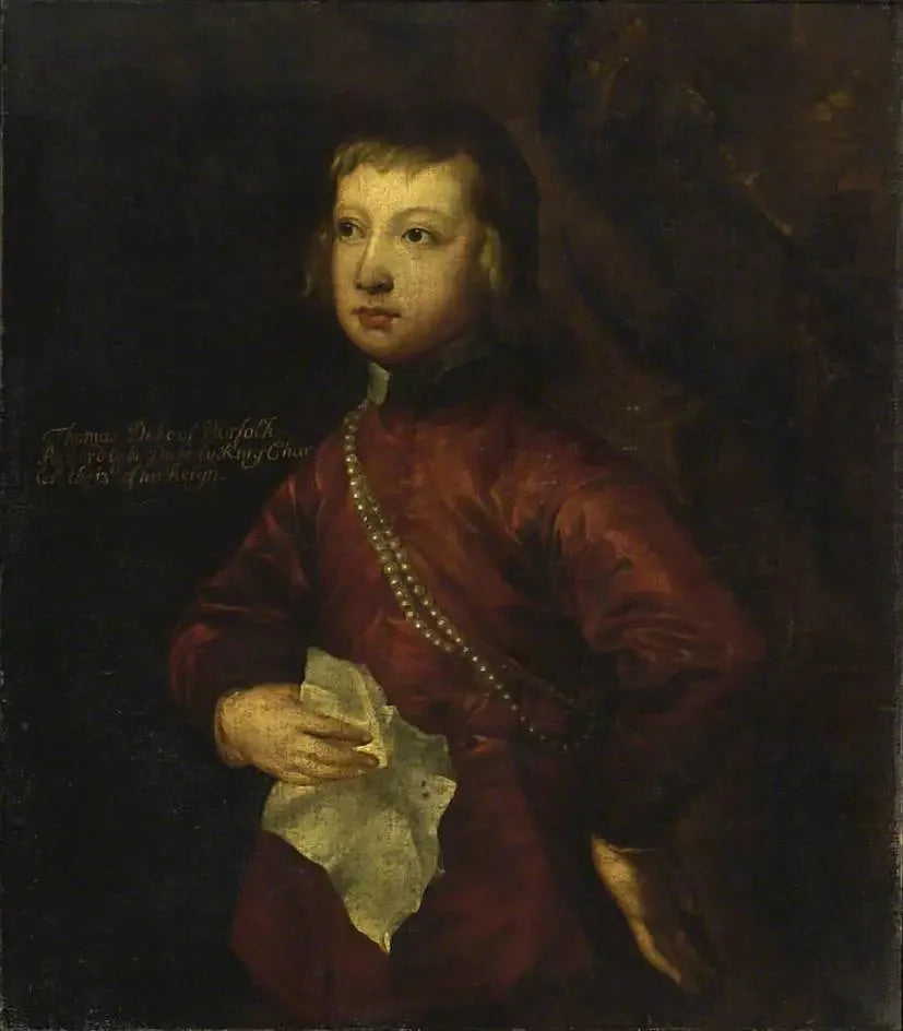 Thomas Howard, futur 5e duc de Norfolk, lorsqu'il était enfant - Antoine van Dyck image 1 copie de tableau peinte à la main