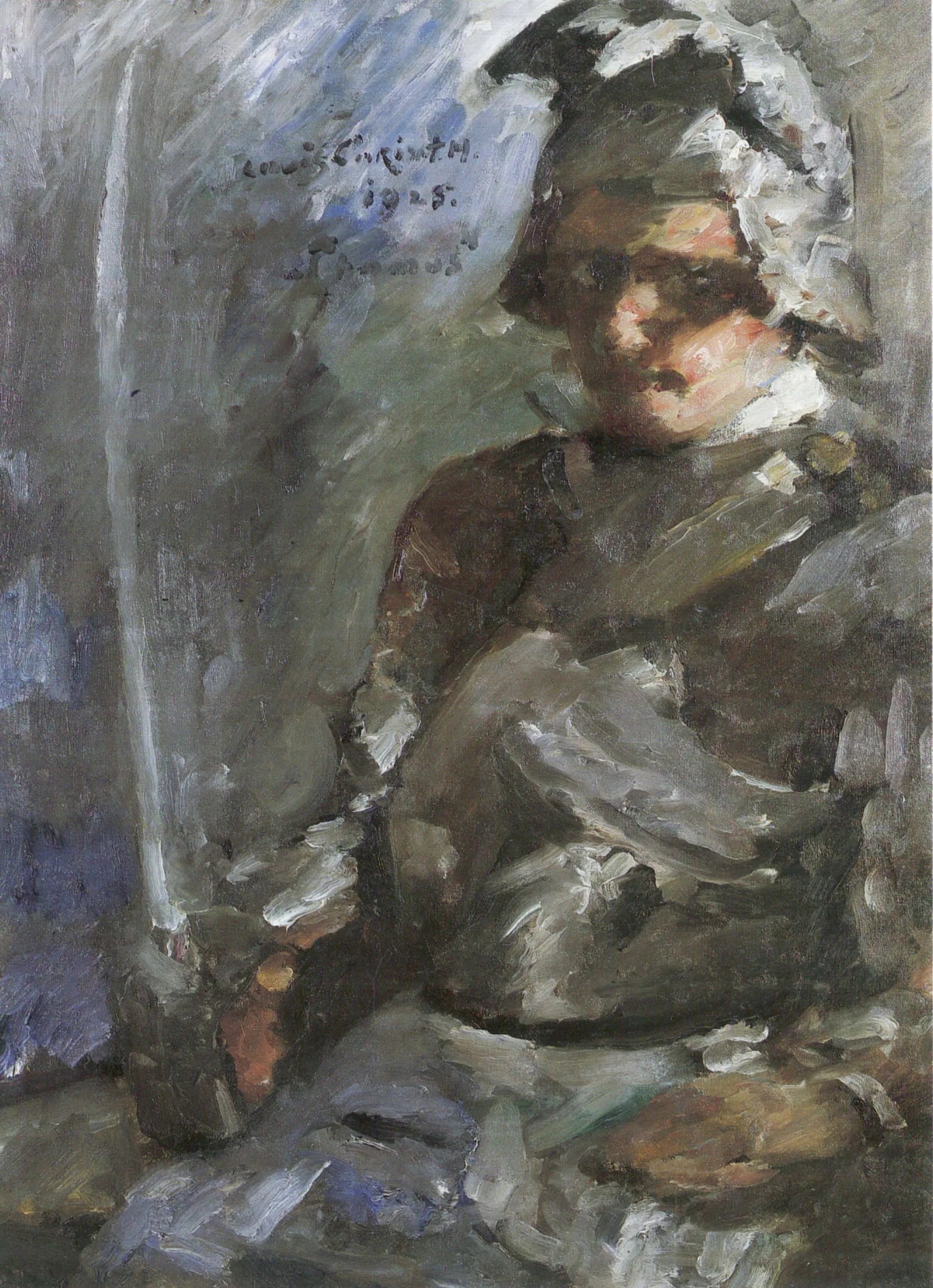 Thomas in Rüstung - Lovis Corinth image 1 tableau peint à l’huile sur toile
