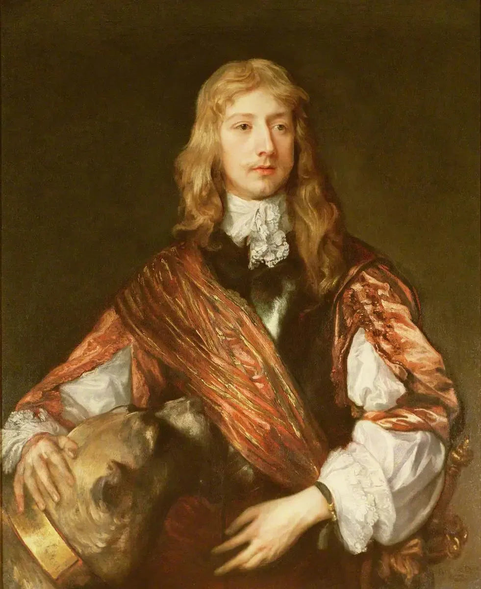 Thomas Killigrew (1611–1682) avec un Mastiff - Antoine van Dyck image 1 reproduction de peinture à l’huile