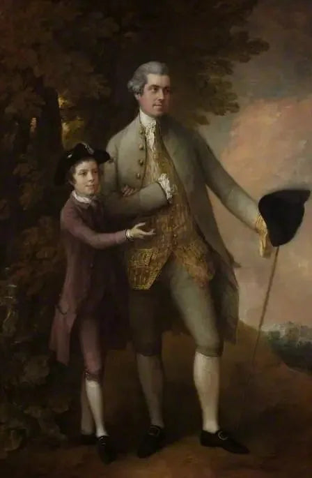 Thomas Rumbold (1736–1791) et son fils - Thomas Gainsborough image 1 tableau peint à l’huile sur toile