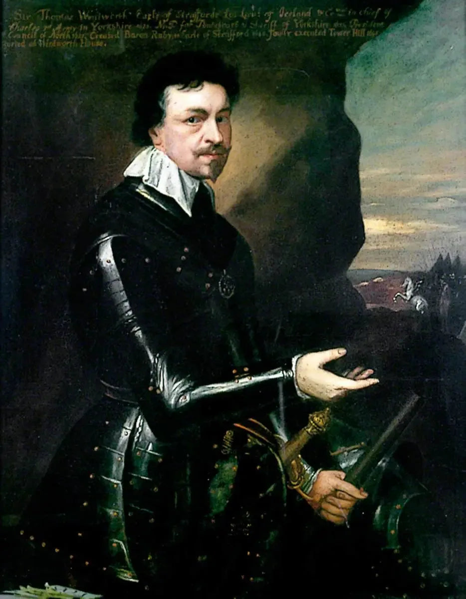 Thomas Wentworth (1593–1641), premier comte de Strafford - Antoine van Dyck image 1 reproduction de peinture à l’huile
