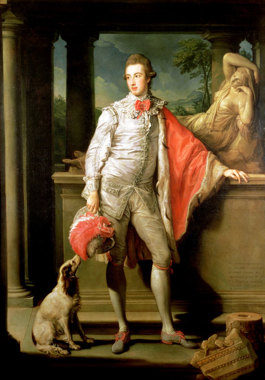 Thomas William Coke - Pompeo Batoni image 1 copie peinte à la main à l’huile