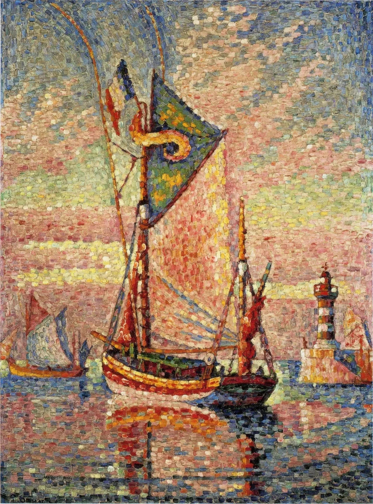 Thonier à Concarneau - Paul Signac image 1 reproduction réalisée par Alpha Reproduction