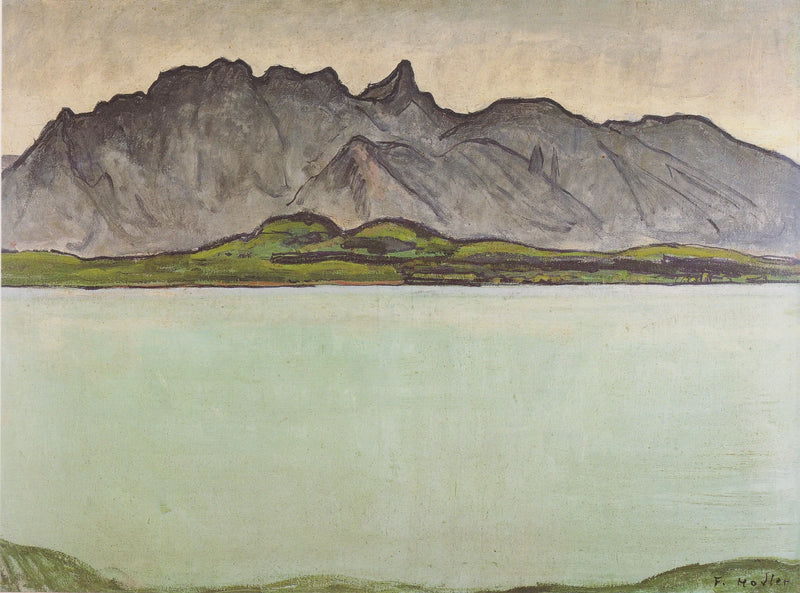 Thunersee mit Stockhornkette - Ferdinand Hodler