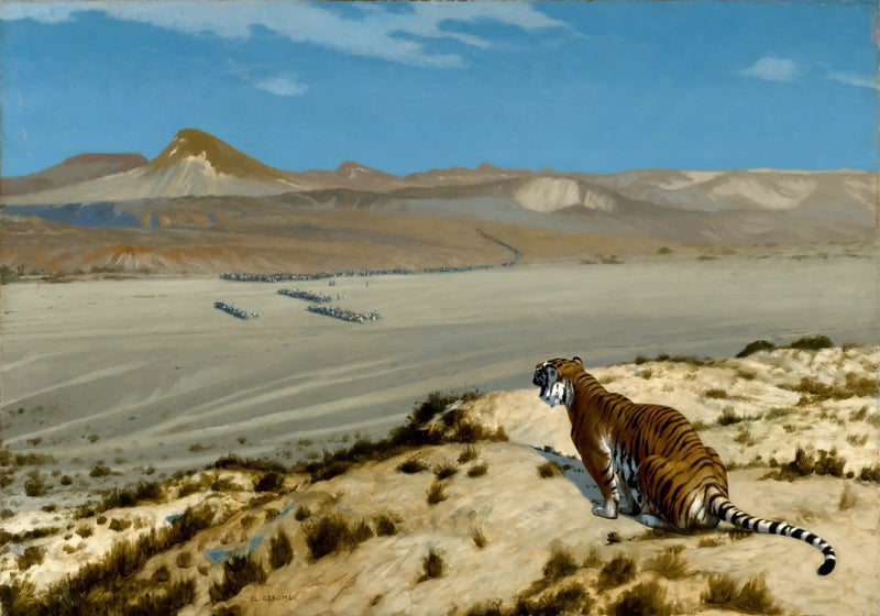 Tigre à l'affût - Jean-Léon Gérôme