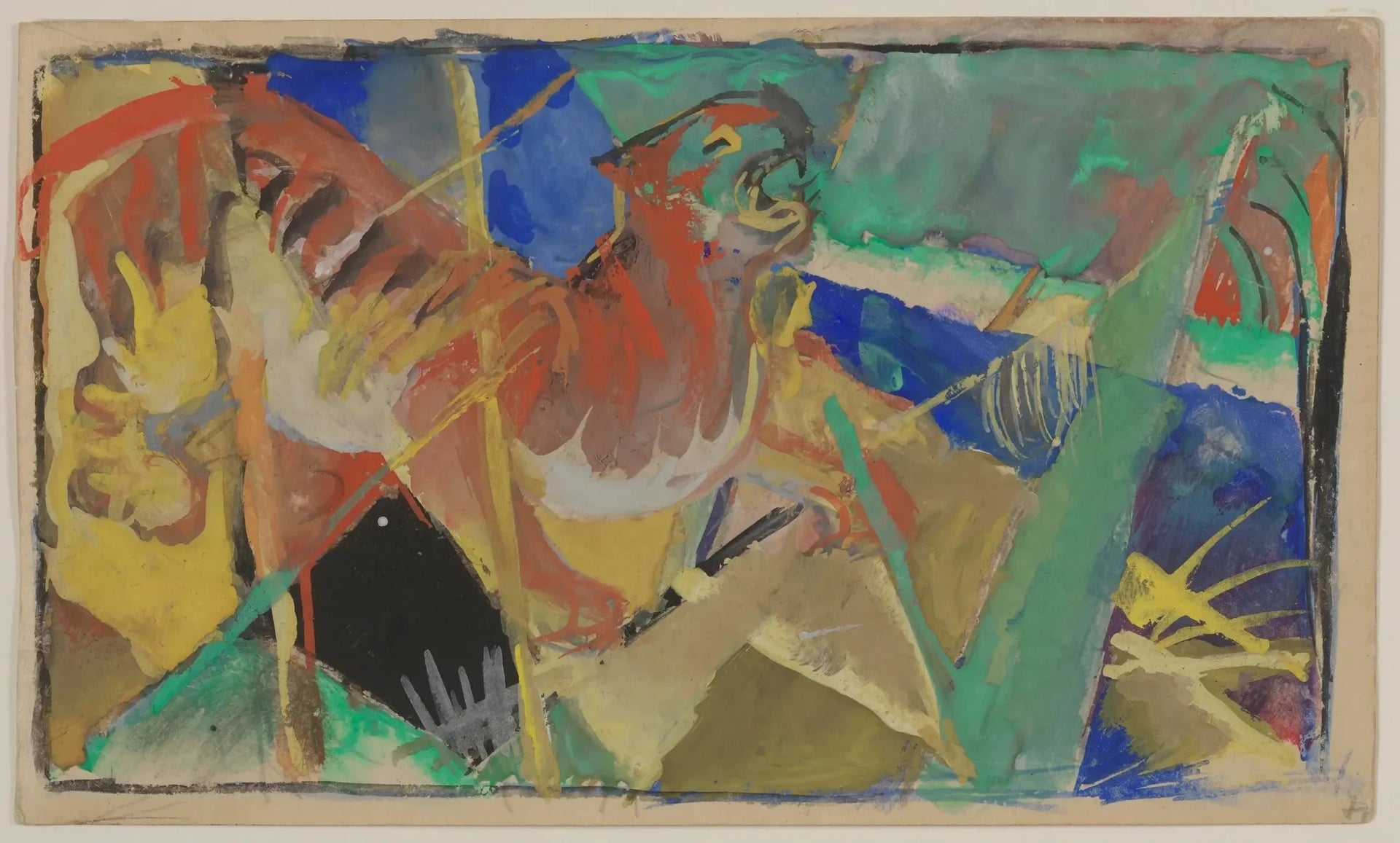 Tigre dans la jungle - Franz Marc image 1 reproduction réalisée par Alpha Reproduction