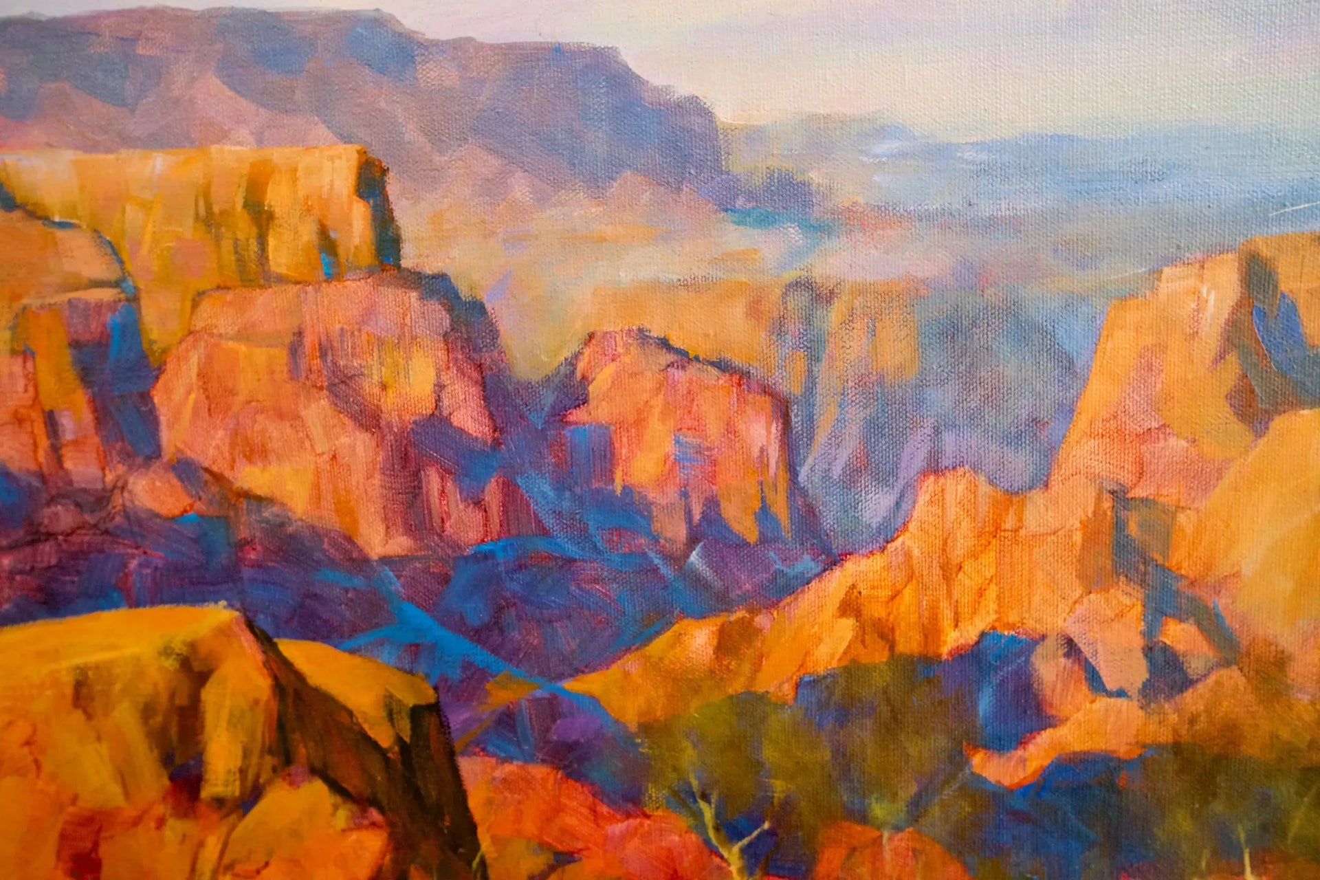 Tigre en chasse | 150 x 100 cm image 12 tableau peint à l’huile sur toile