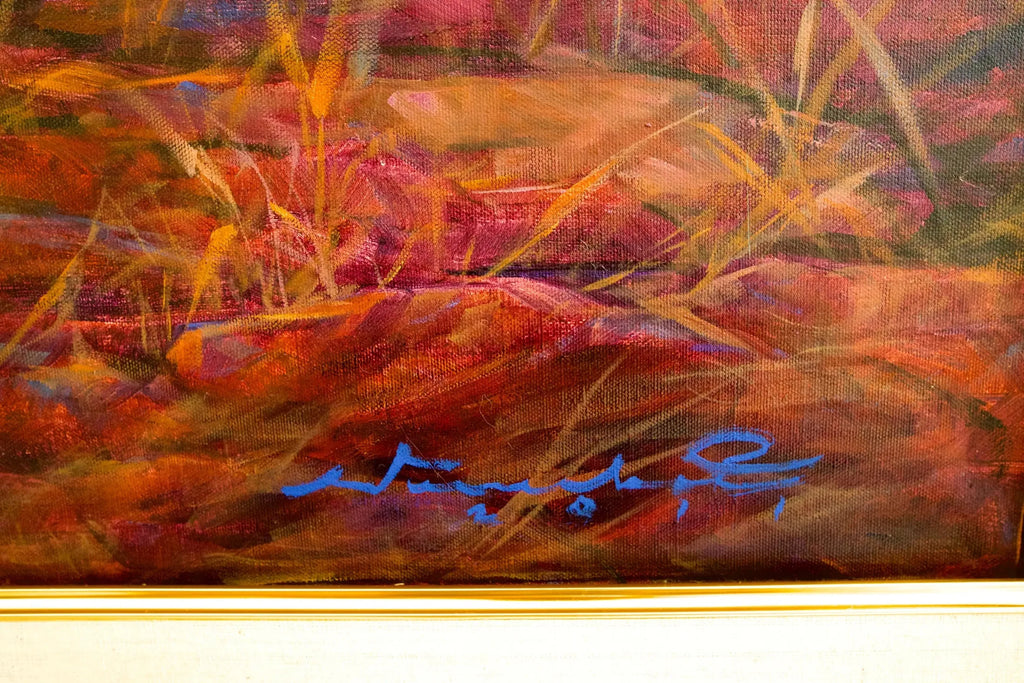 Tigre en chasse | 150 x 100 cm image 13 reproduction artisanale de tableau