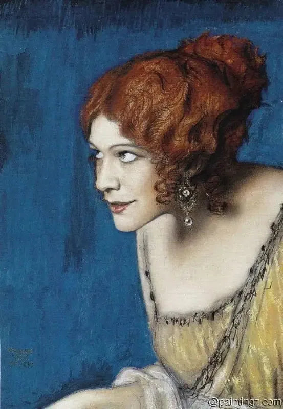 Tilla Durieux en tant que Circé - Franz von Stuck image 1 reproduction de peinture à l’huile