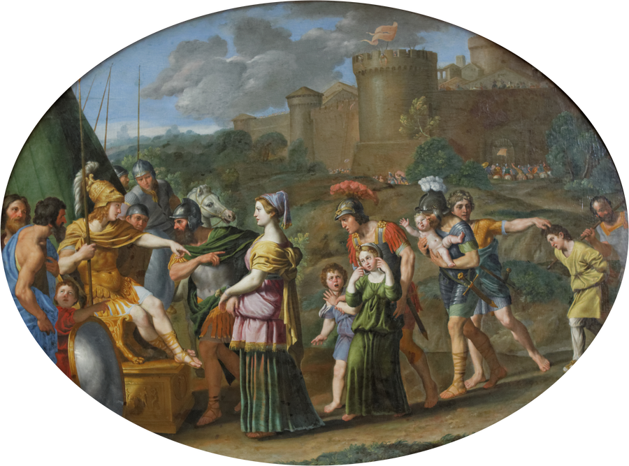 Timoclée captive amenée devant Alexandre - Domenichino