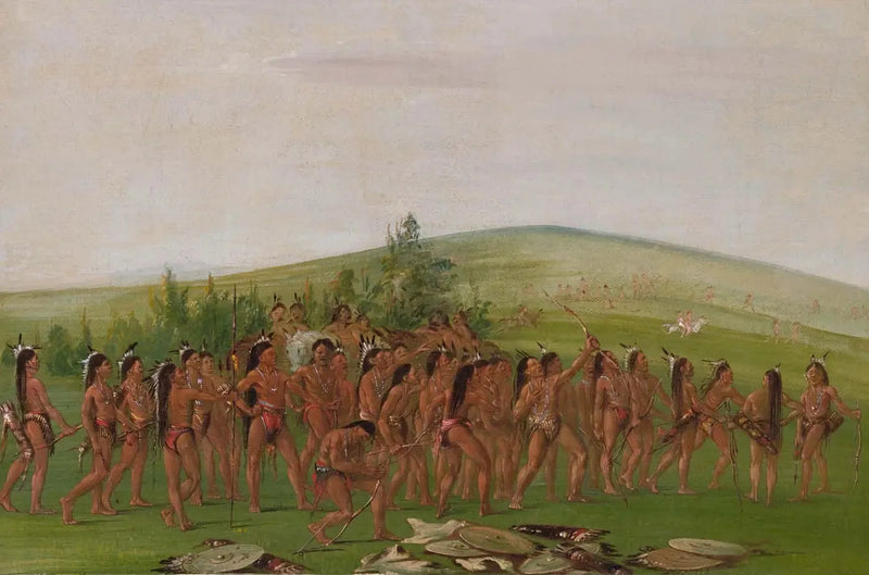 Tir à l'arc des Mandan - George Catlin