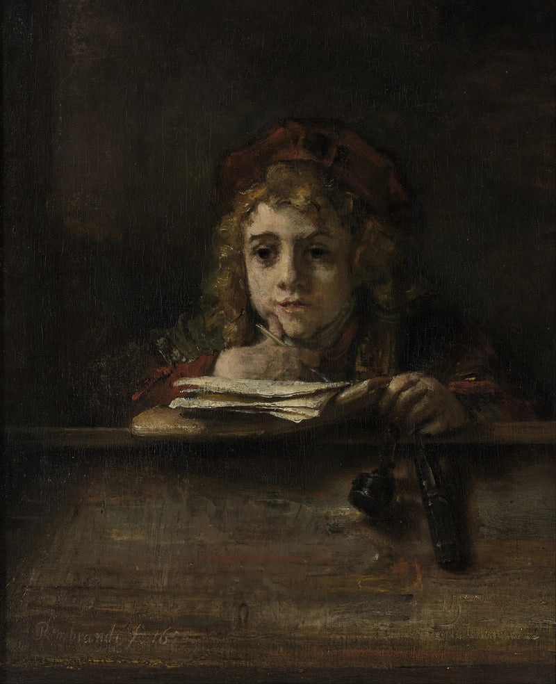 Titus à son bureau - Rembrandt