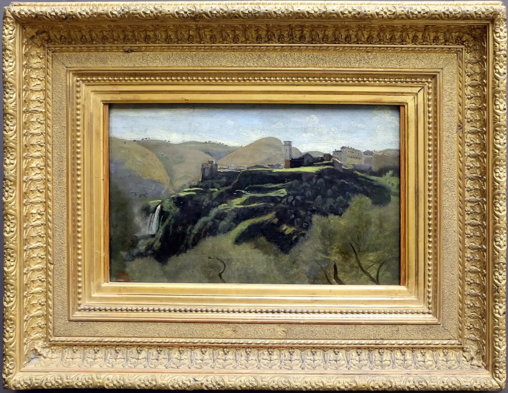 Tivoli. Les Cascatelles - Jean-Baptiste Camille Corot image 1 reproduction de peinture à l’huile