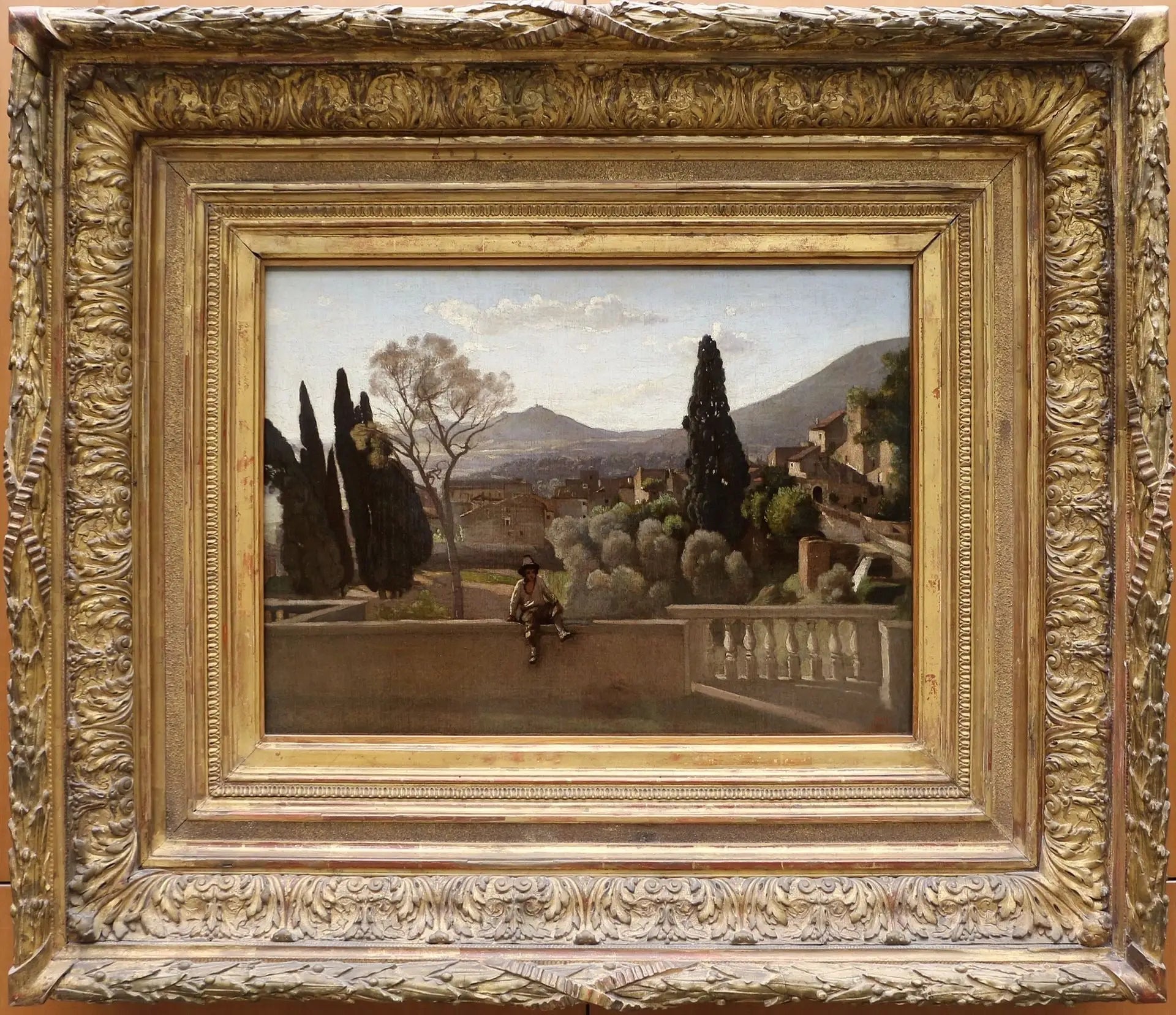 Tivoli, les jardins de la Villa d'Este - Jean-Baptiste Camille Corot image 2 reproduction réalisée par Alpha Reproduction
