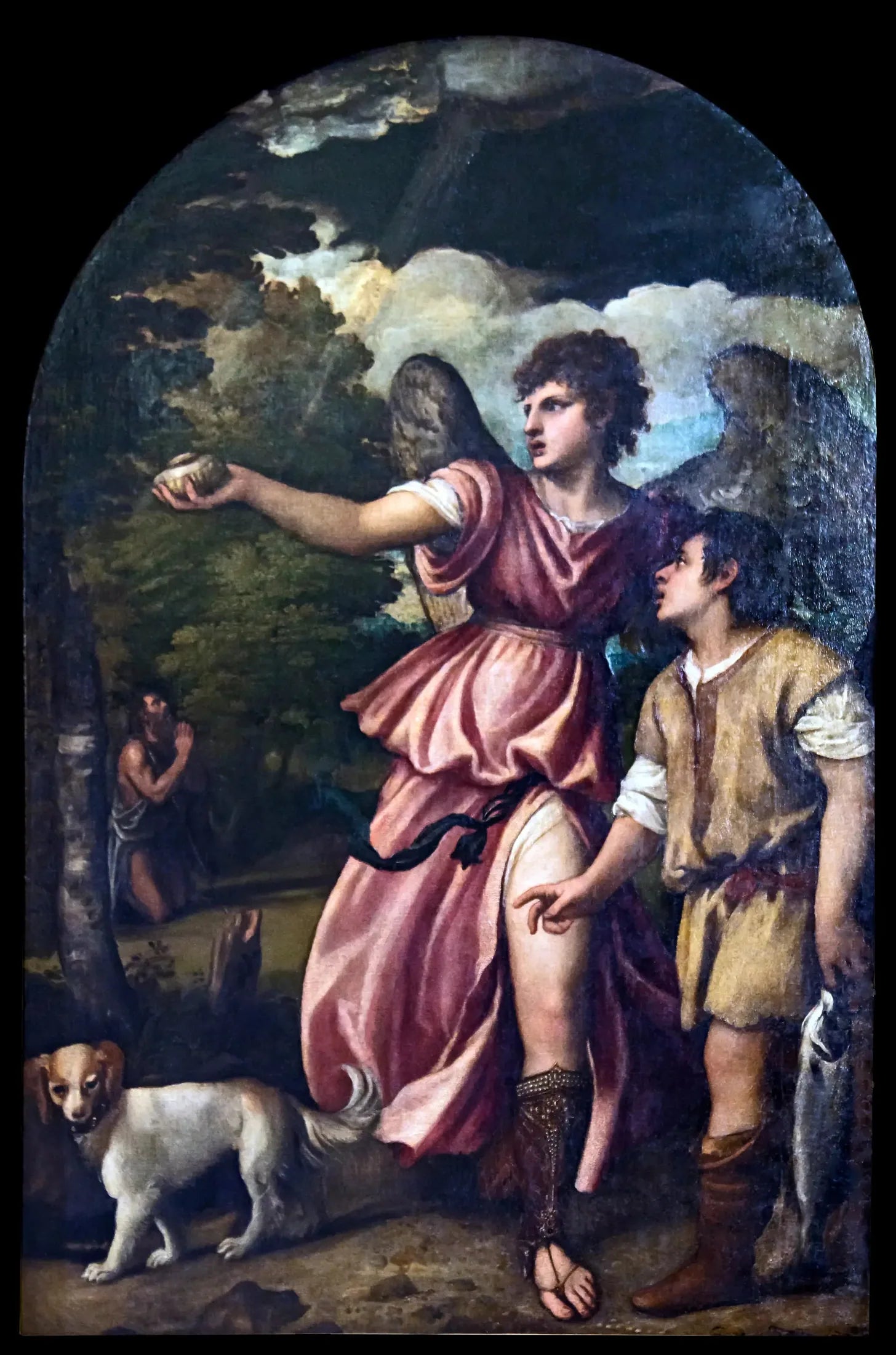 Tobias et l'Ange - Titian image 1 reproduction réalisée par Alpha Reproduction