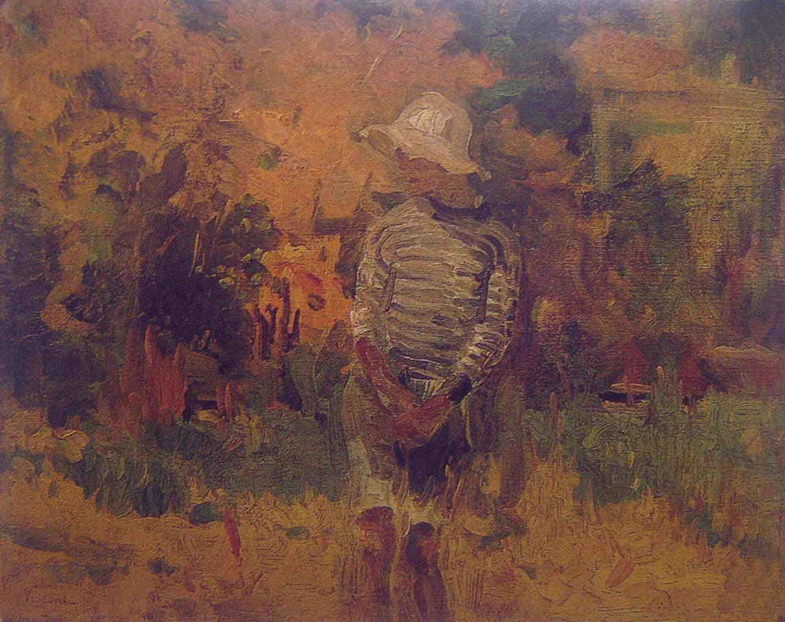 Tobias no bosque - Eliseu Visconti image 1 copie peinte à la main à l’huile
