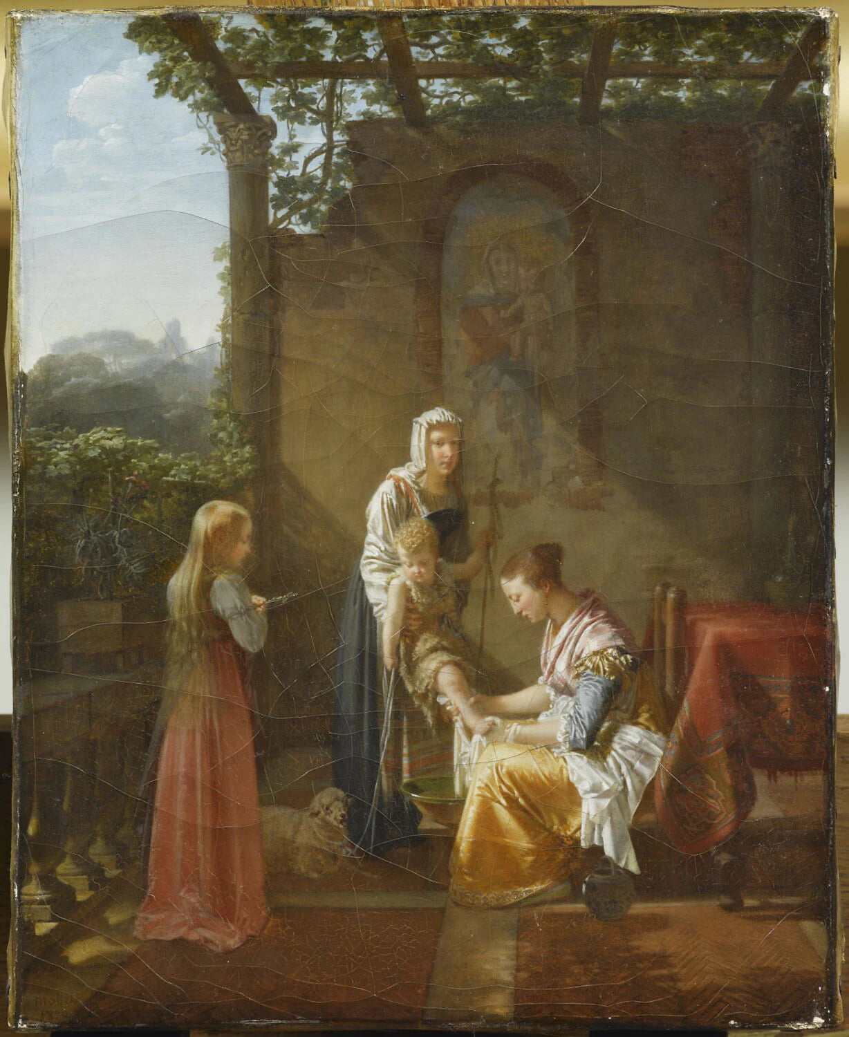 La Toilette de saint Jean-Baptiste enfant - Jean Baptiste Mallet