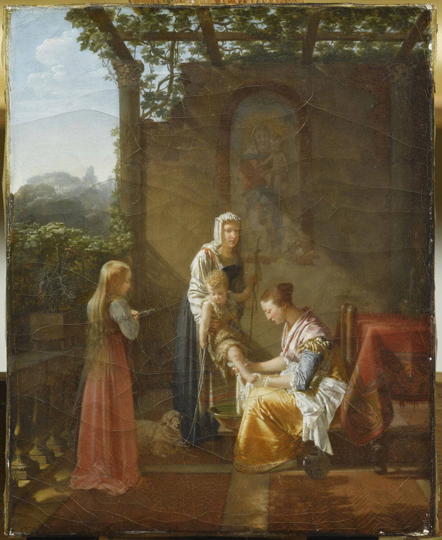 La Toilette de saint Jean-Baptiste enfant - Jean Baptiste Mallet