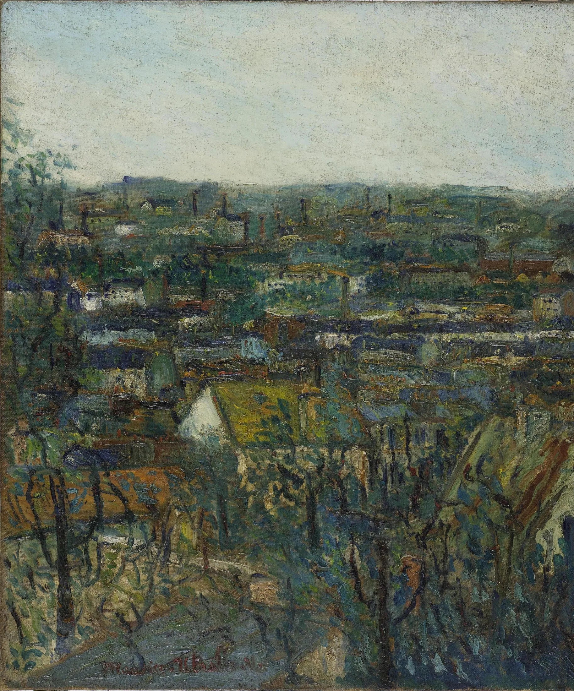 Toits à Montmagny - Maurice Utrillo image 1 reproduction de peinture à l’huile