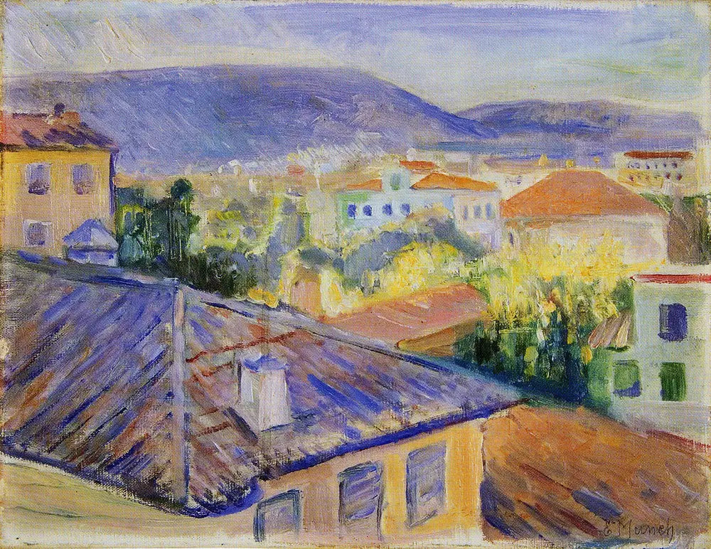 Toits de Nice - Edvard Munch image 1 tableau peint à l’huile sur toile