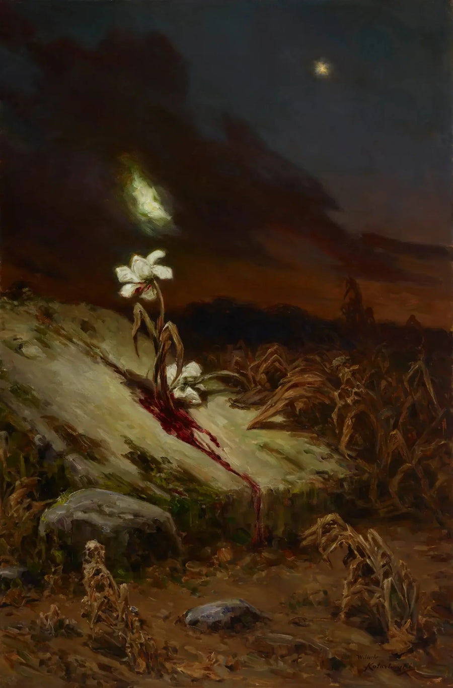 Tombe d'un suicidé - Wilhelm Kotarbiński image 1 copie de tableau peinte à la main