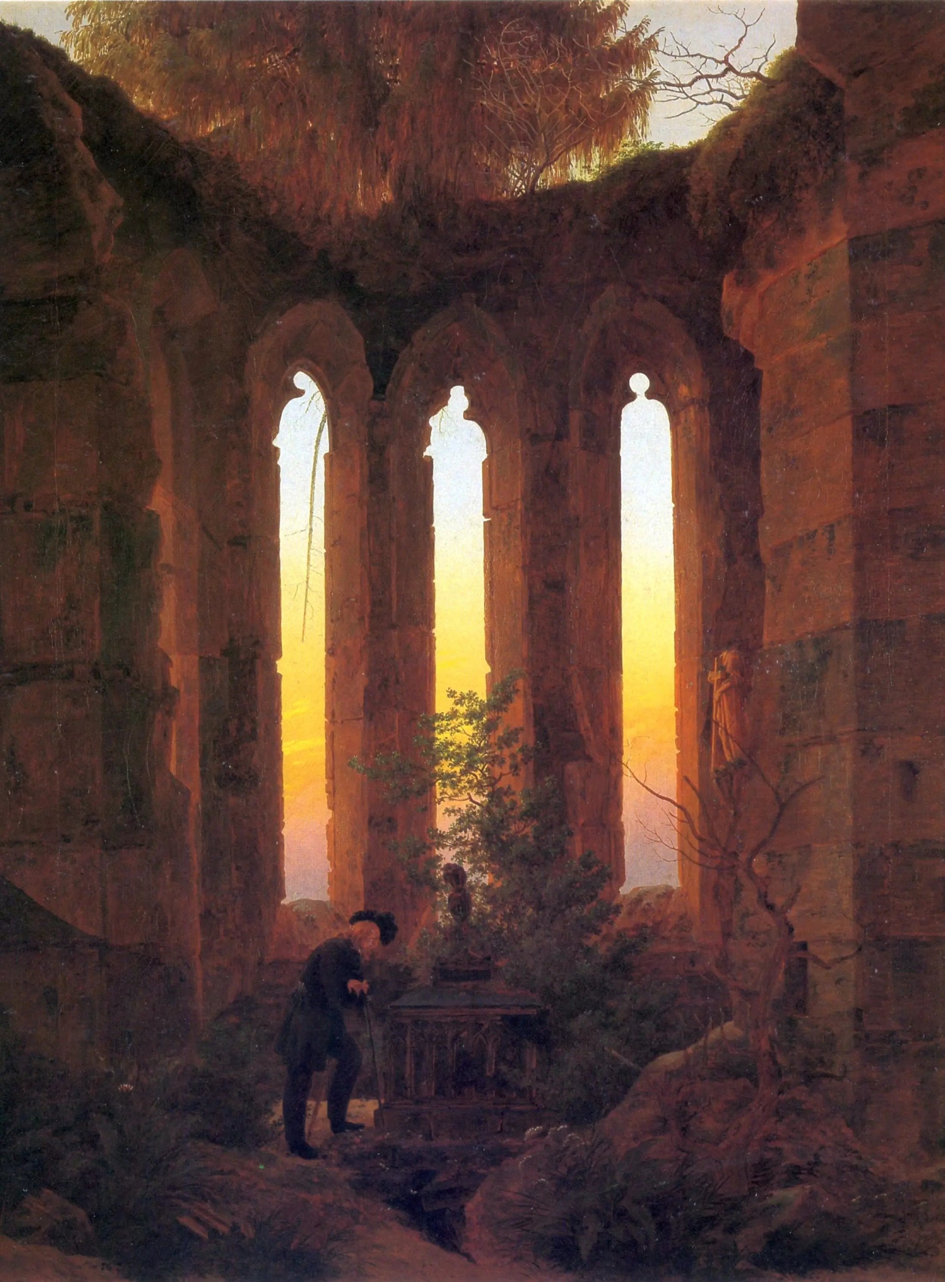 tombeau de Hutten - Caspar David Friedrich image 1 reproduction artisanale de tableau