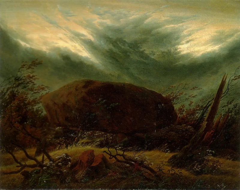Tombeau hun à l'automne - Caspar David Friedrich