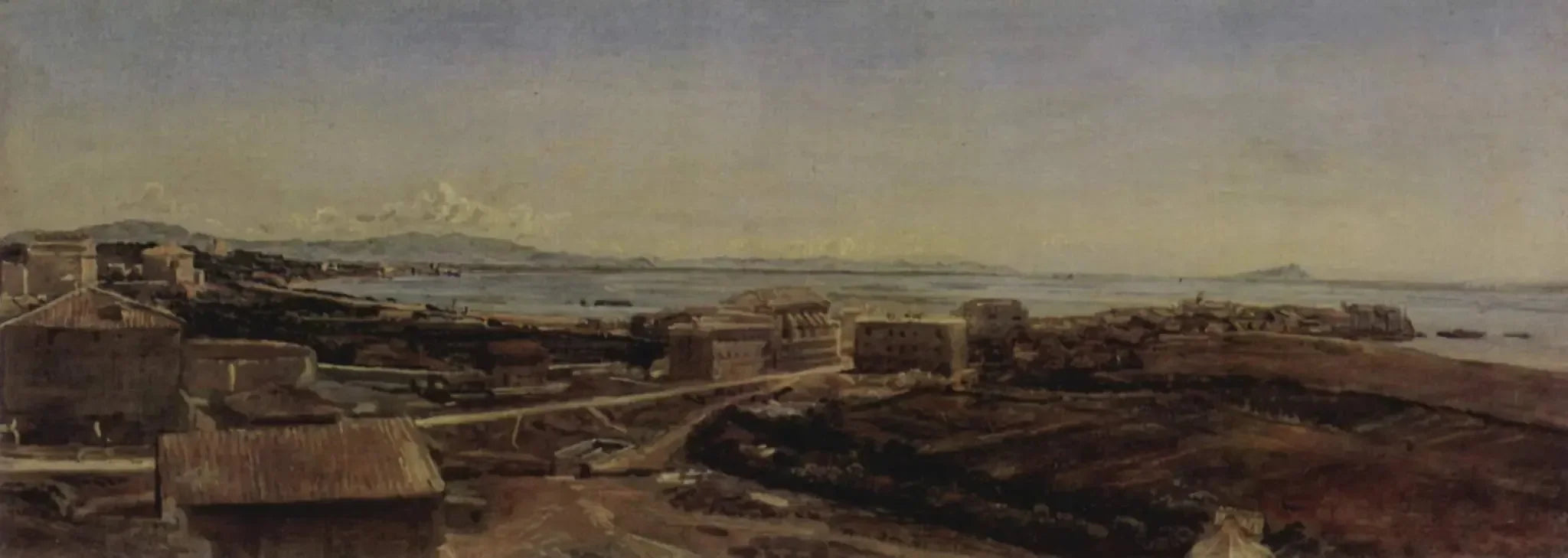 Torre del Greco près de Pompéi et Naples - Alexandre Ivanov image 1 tableau peint à l’huile sur toile