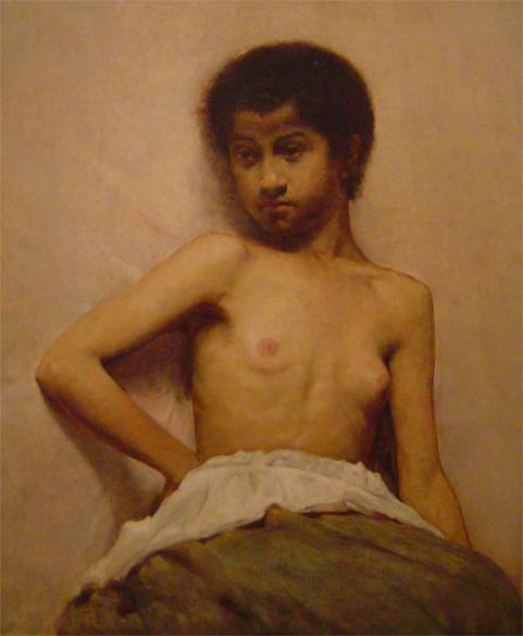 Torso de menina - Eliseu Visconti image 1 copie de tableau peinte à la main