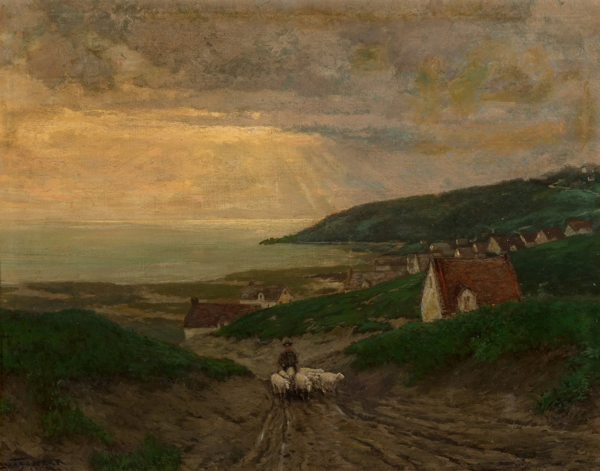 Tôt le matin - Julian Onderdonk image 1 copie peinte à la main à l’huile