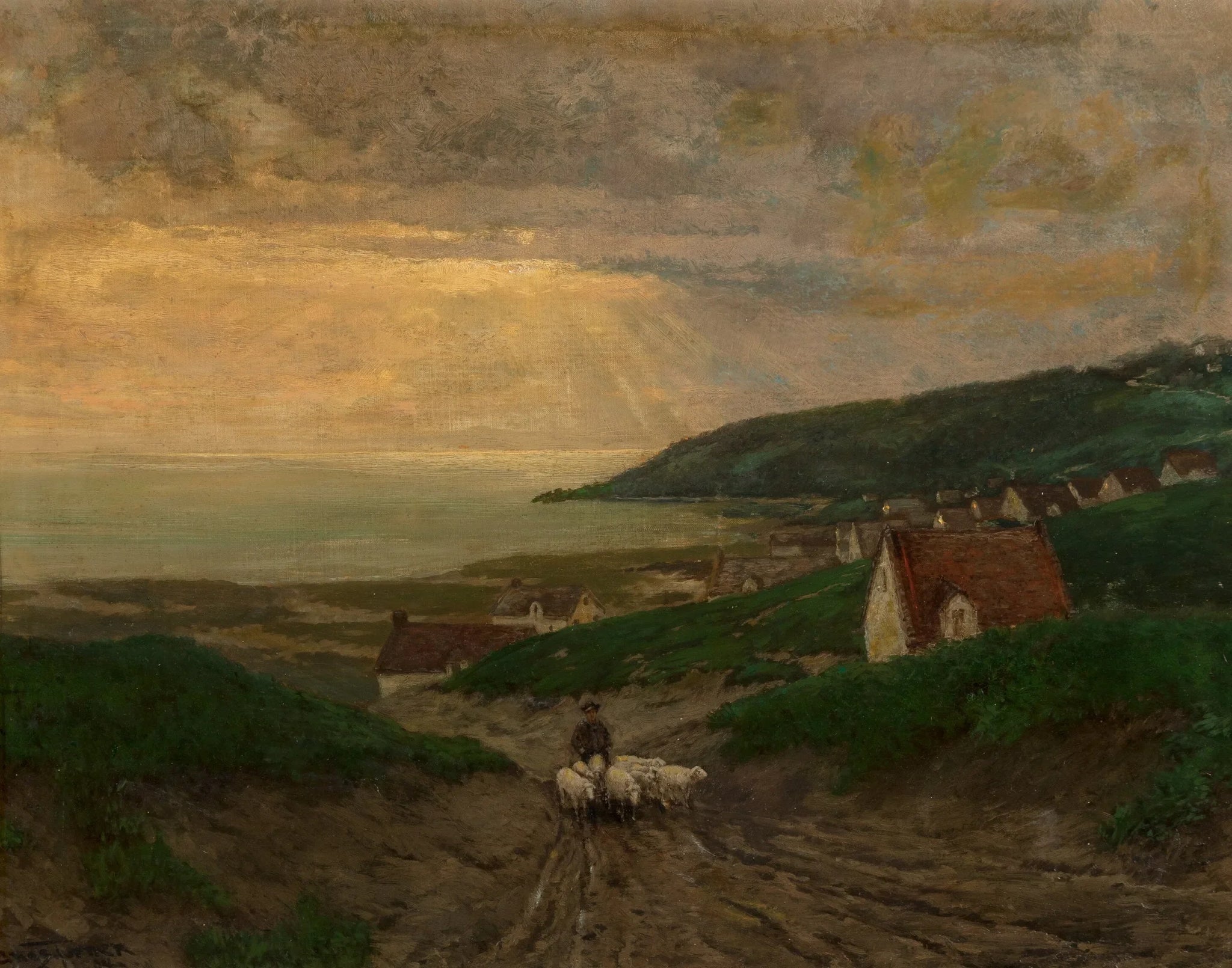 Tôt le matin - Julian Onderdonk image 1 copie peinte à la main à l’huile