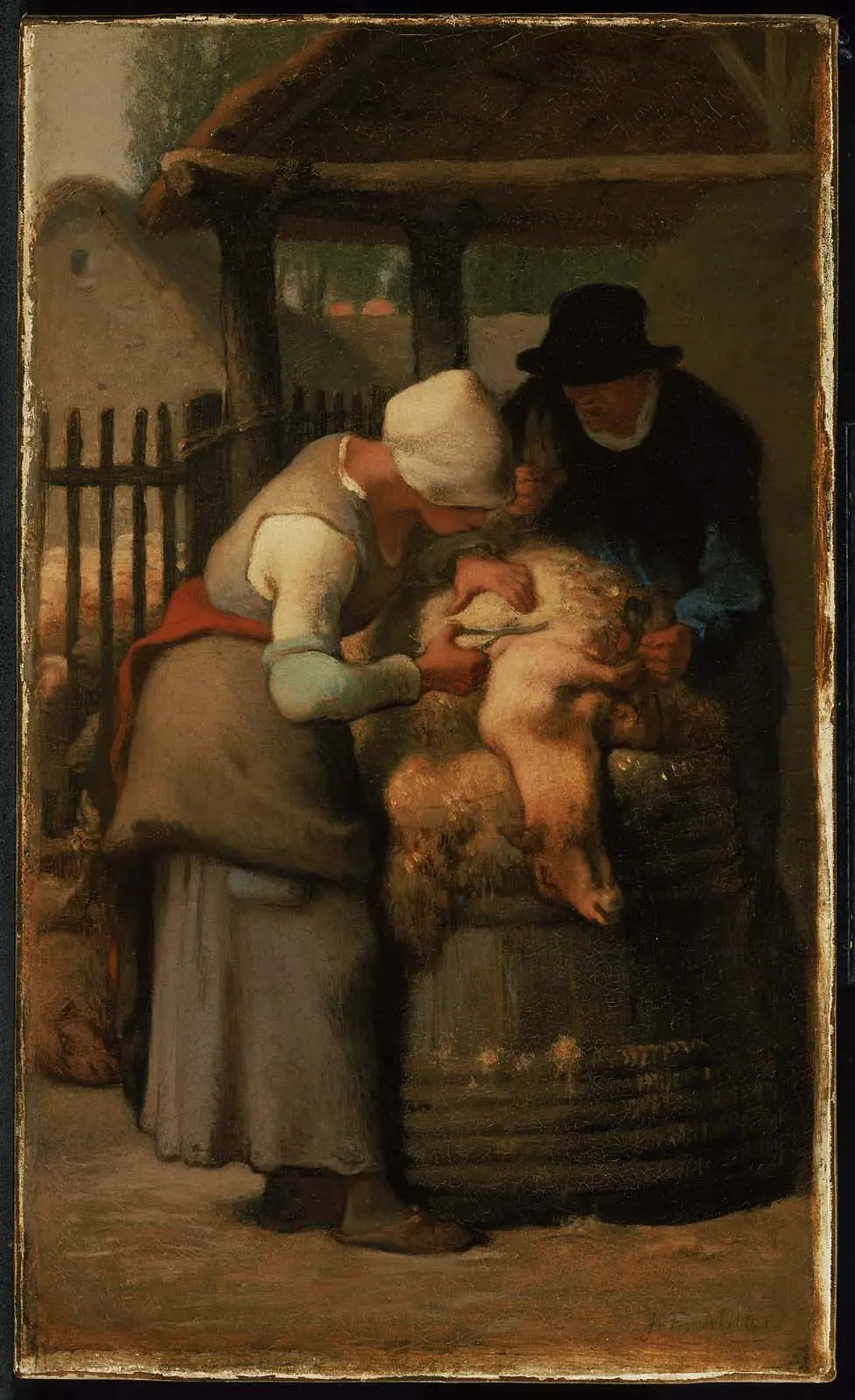 Tote de Mouton - Jean-François Millet image 1 reproduction d’œuvre d’art à l’huile