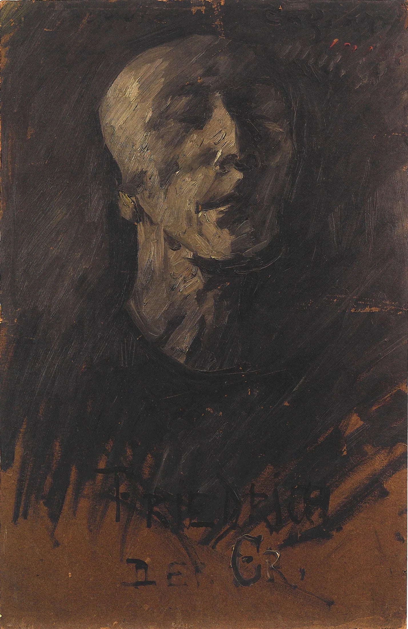 Totenmaske Friedrichs des Großen - Lovis Corinth image 1 copie de tableau peinte à la main