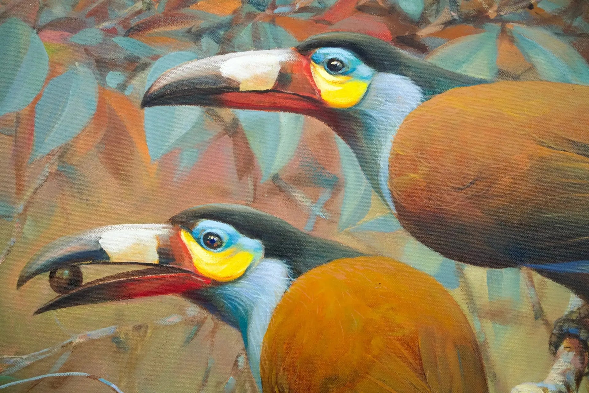 Toucan des Montagnes | 60 x 90 cm image 5 reproduction artisanale de tableau