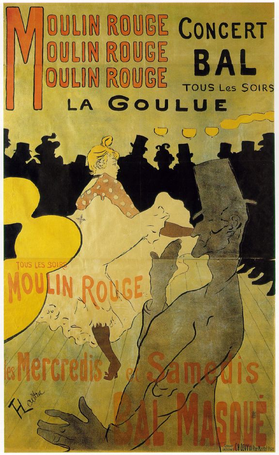 La Goulue arrivant au Moulin Rouge - Henri de Toulouse-Lautrec