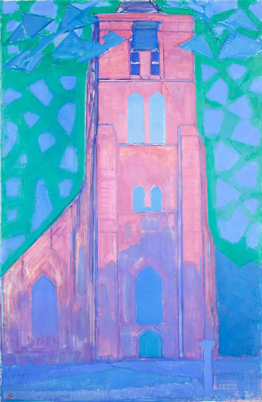 Tour de l'église de Zélande - Piet Mondrian