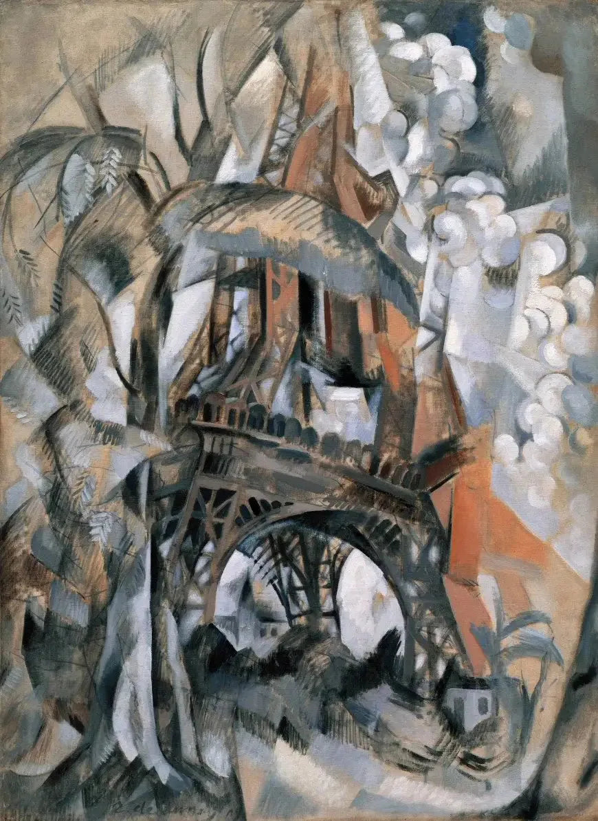Tour Eiffel aux arbres - Robert Delaunay image 1 tableau peint à l’huile sur toile