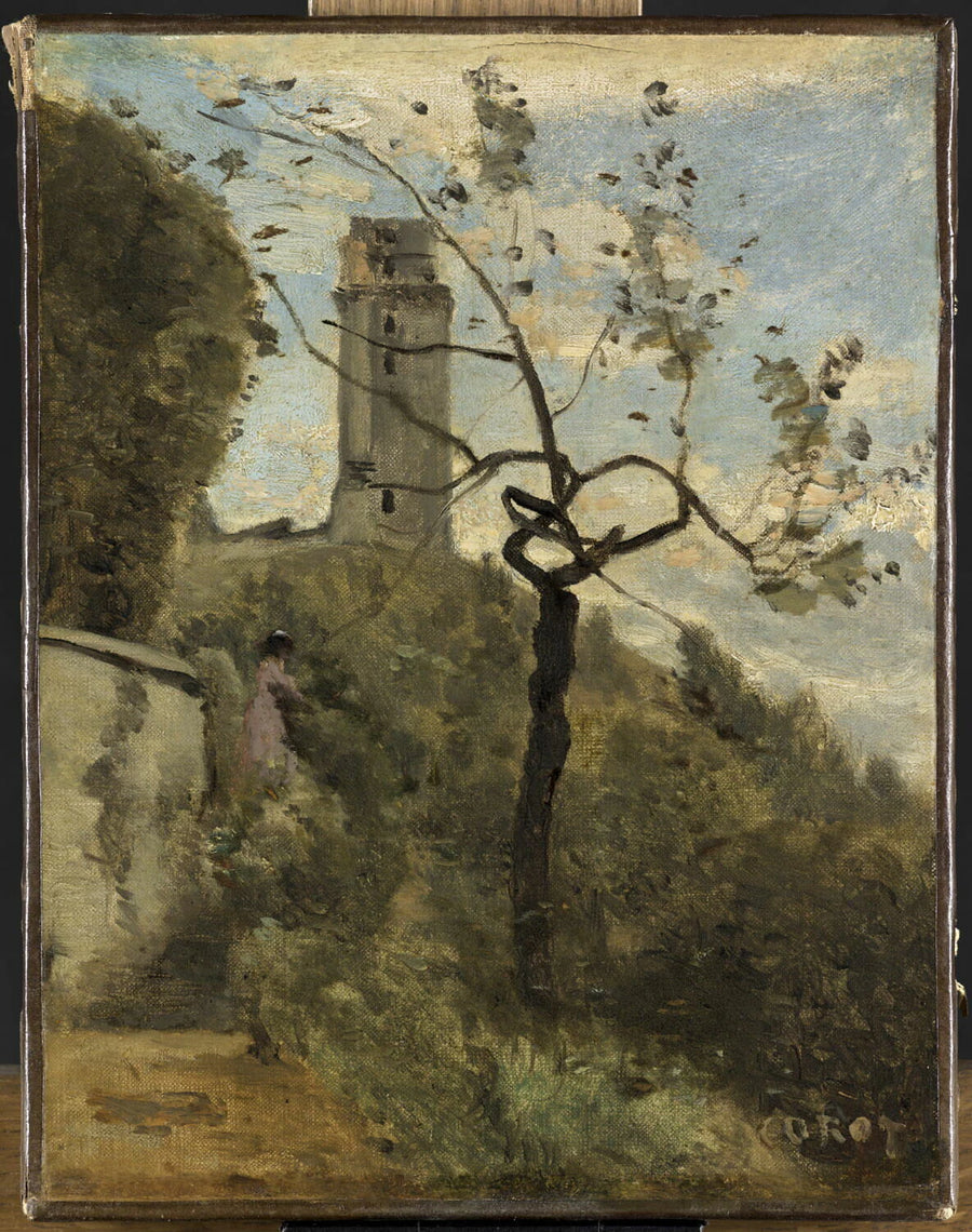 La tour de Montlhéry (Essonne) - Jean-Baptiste Camille Corot