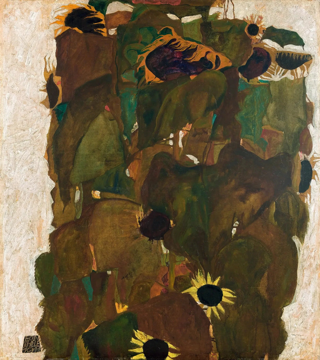 Tournesols I - Egon Schiele image 2 tableau peint à l’huile sur toile