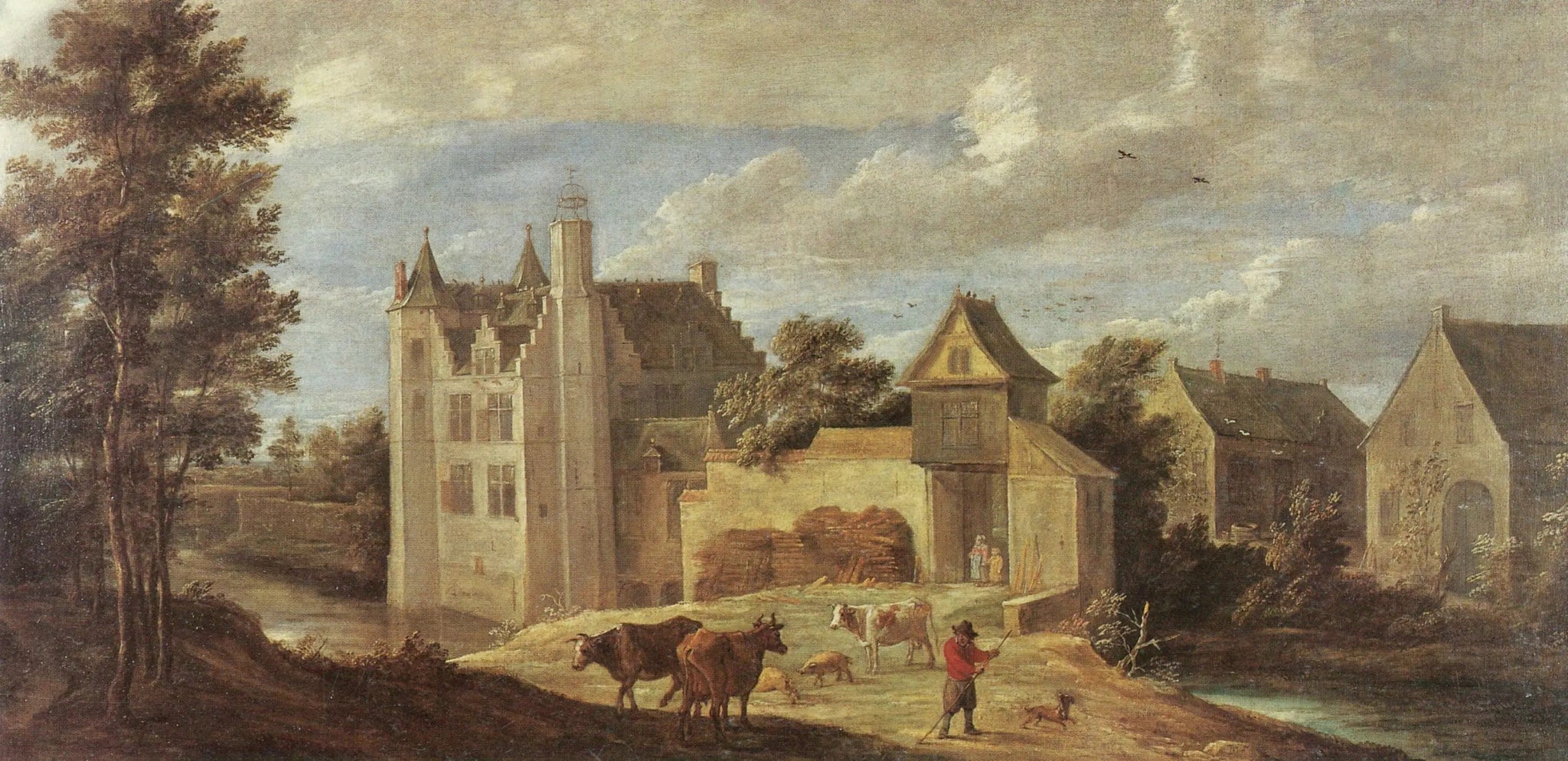 Tours sèches - David Teniers le Jeune image 1 reproduction de peinture à l’huile