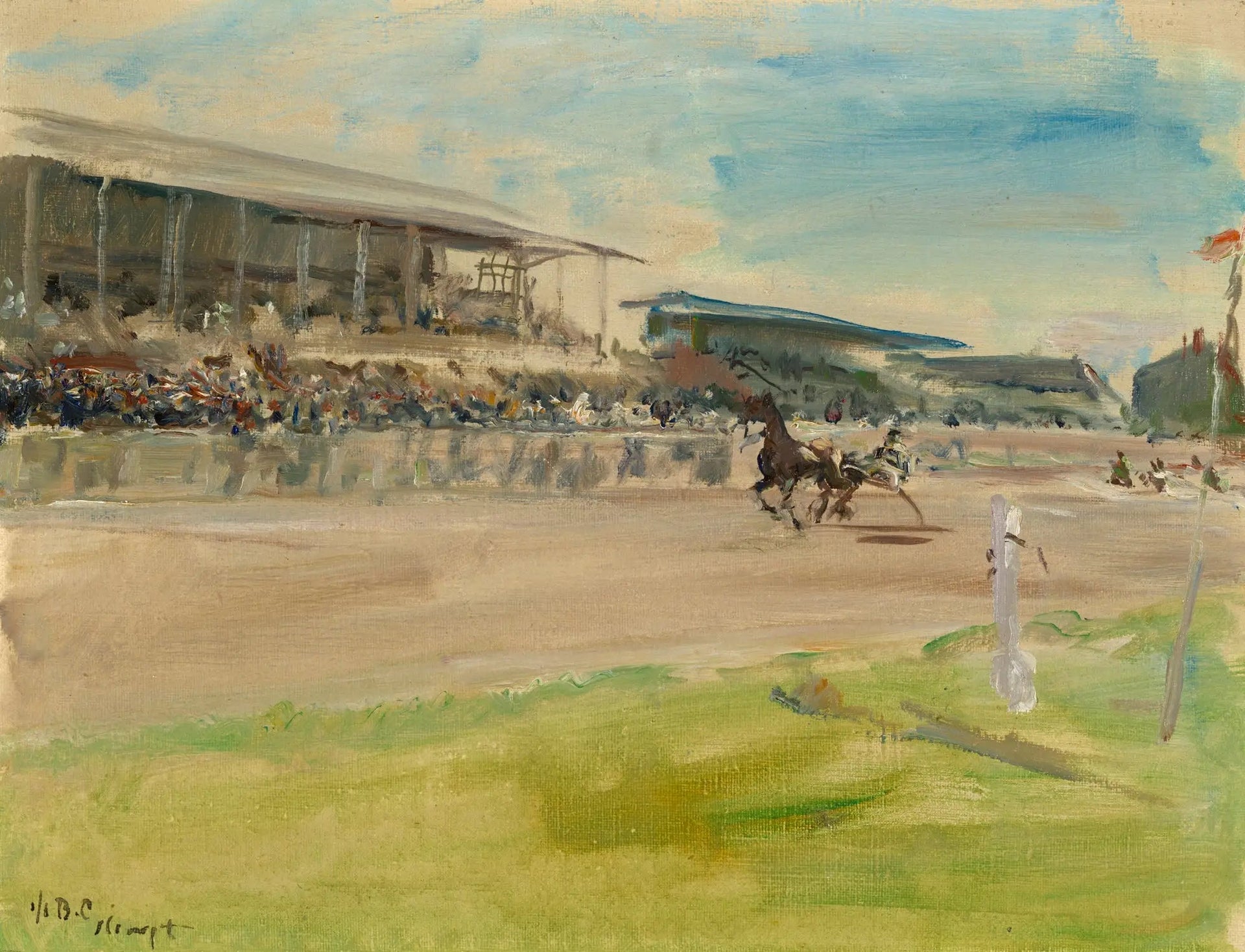 Trabrennen in Ruhleben - Max Slevogt image 1 reproduction artisanale de tableau