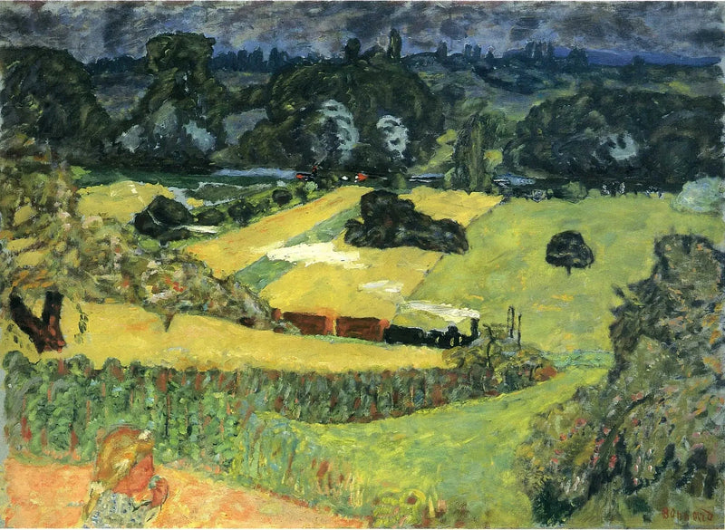 Train et Chalands - Pierre Bonnard