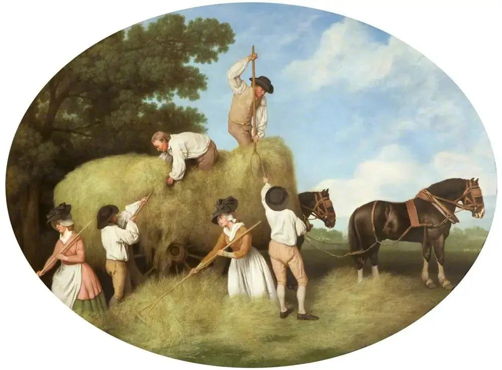 Transport de foin - George Stubbs image 1 tableau peint à l’huile sur toile