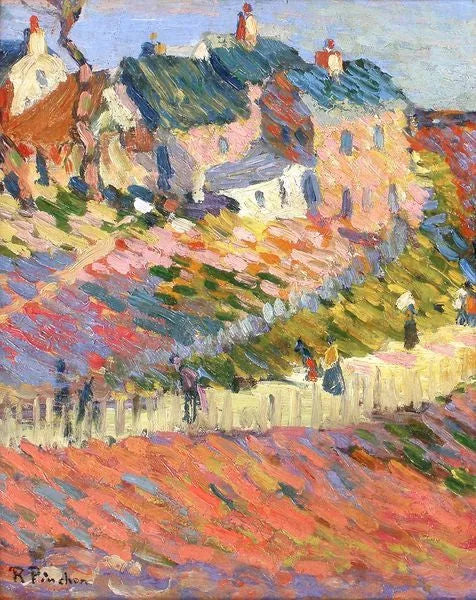 Travaux des champs - Robert Antoine Pinchon image 1 reproduction d’œuvre d’art à l’huile