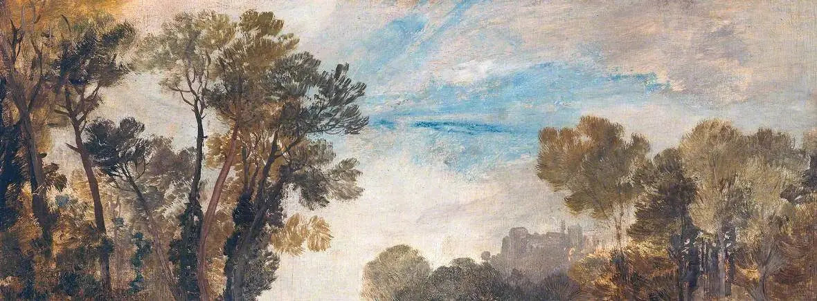 Tree Tops and Sky, Guildford Castle(?), Evening - J. M. W. Turner image 1 copie de tableau peinte à la main