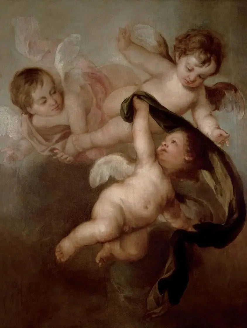 Tres Ángeles Niños - Bartolomé Esteban Murillo image 1 reproduction réalisée par Alpha Reproduction