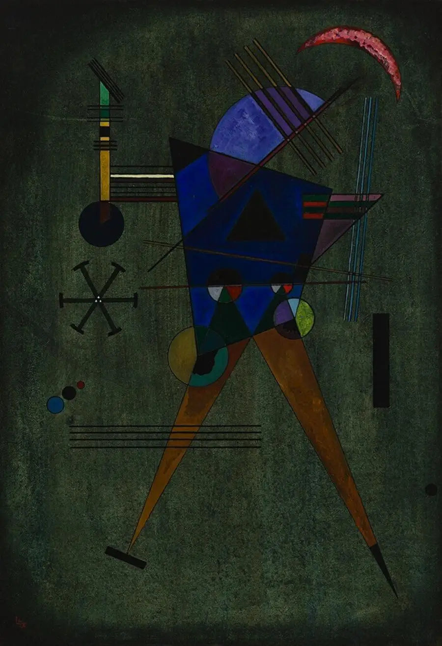 Triangle noir - Vassily Kandinsky image 1 reproduction d’œuvre d’art à l’huile