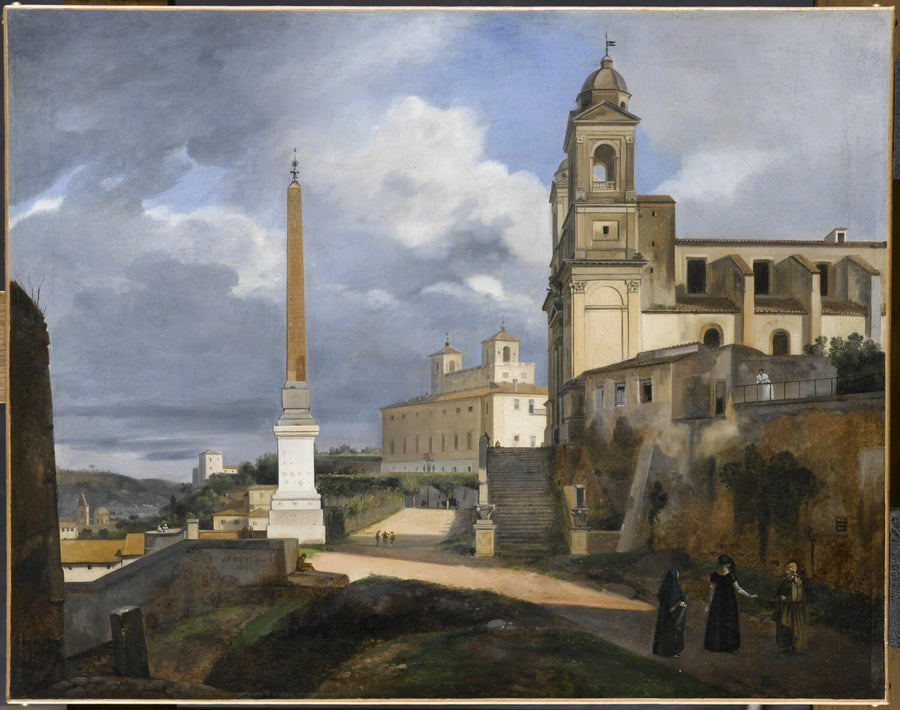 La Trinité-des-Monts et la Villa Médicis, à Rome - François Marius Granet